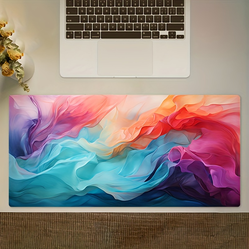 Office Tech Decor - 대형 추상 컬러 마우스 패드 테크