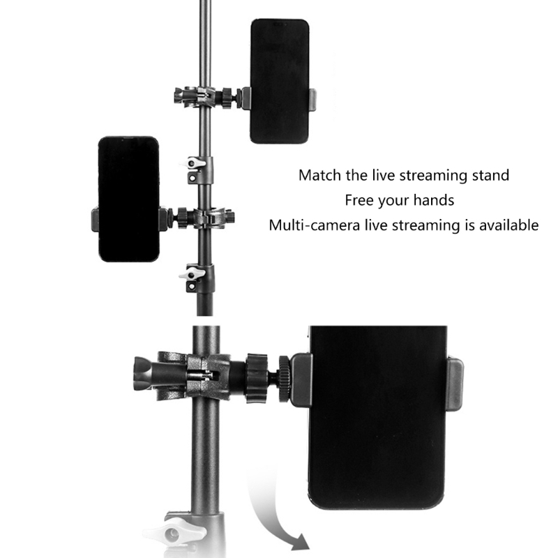 Webcam Stand Clip - 마이크 스탠드 웹캠 휴대 전화 클립