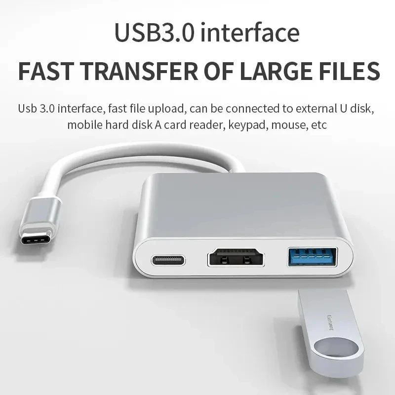 3 IN 1 USB PD HDMI 도킹 스테이션 4K  - Docking Station Usb C 리뷰 및 가격