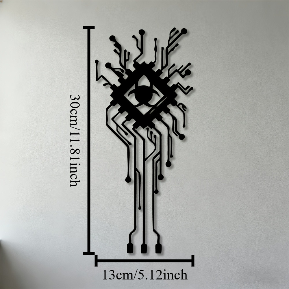 현대적인 바이오 위험물질 눈 모양 금속 벽 예술, 2D - Office Tech Decor 리뷰 및 가격