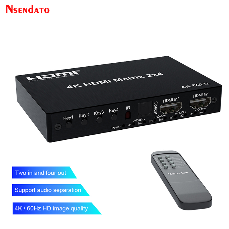 4K 60Hz HDMI 매트릭스 2x4 돌비 HDMI  - Hdmi Matrix Switch 리뷰 및 가격