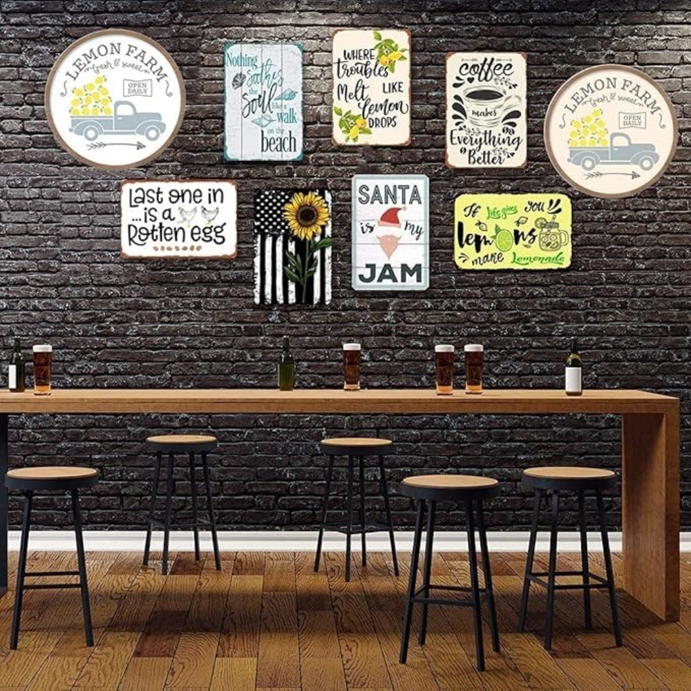 CIFBUY 레트로 산업용 2D 플랫 알루미늄 벽 장식 - Office Tech Decor 리뷰 및 가격