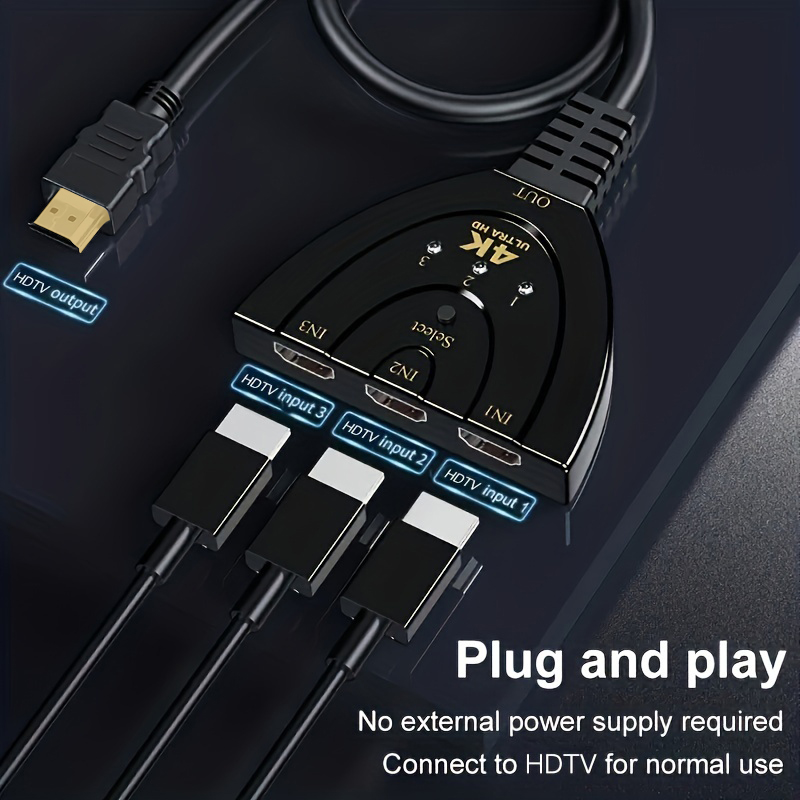 4K*2K 3 포트 HDTV 호환 스위치 4K 3D 비 - Hdmi Matrix Switch 리뷰 및 가격