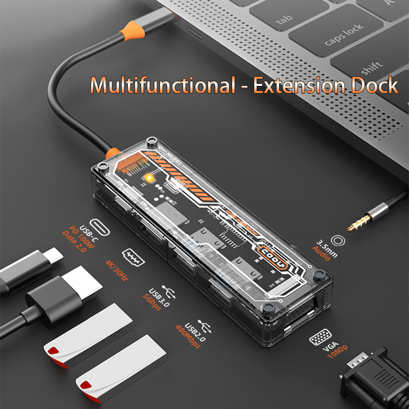 맥북 프로/에어용 6-in-1 USB-C 허브, 타입- - Docking Station Usb C 리뷰 및 가격