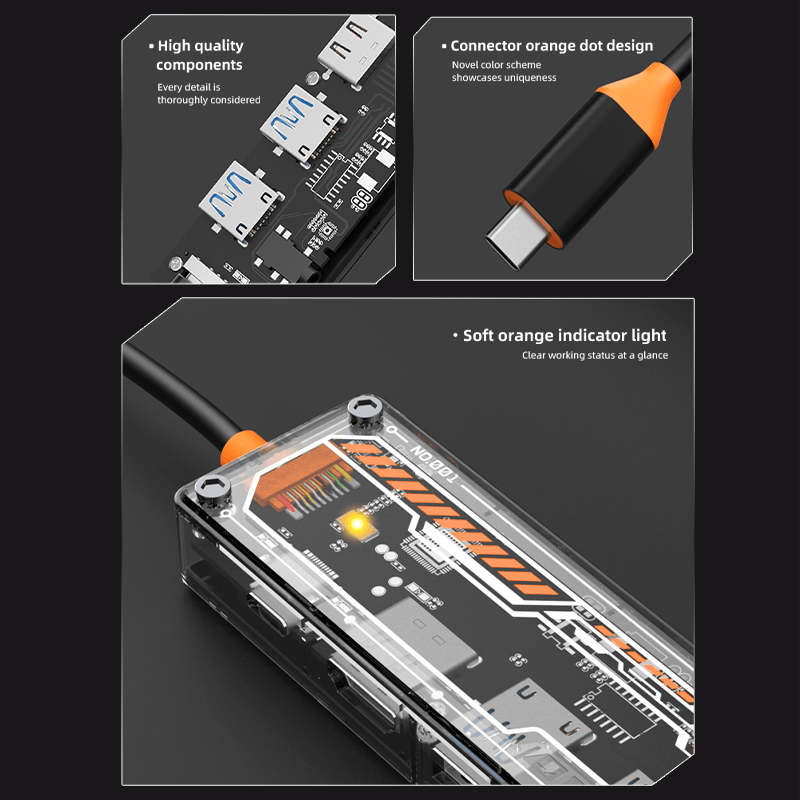 맥북 프로/에어용 6-in-1 USB-C 허브, 타입- - Docking Station Usb C 리뷰 및 가격