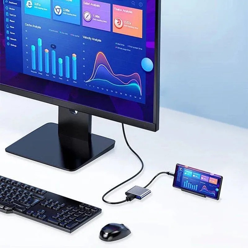 USB C 허브 3in1 유형 C 3.0-HDMI 호환 - Docking Station Usb C 리뷰 및 가격