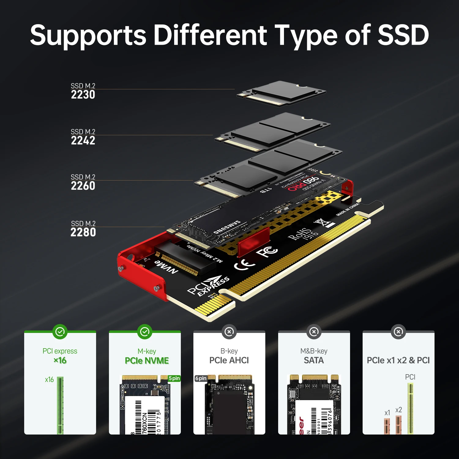 JEYI M.2 NVME to PCIe 4.0 X16  - Samsung Ssd 980 Pro 리뷰 및 가격